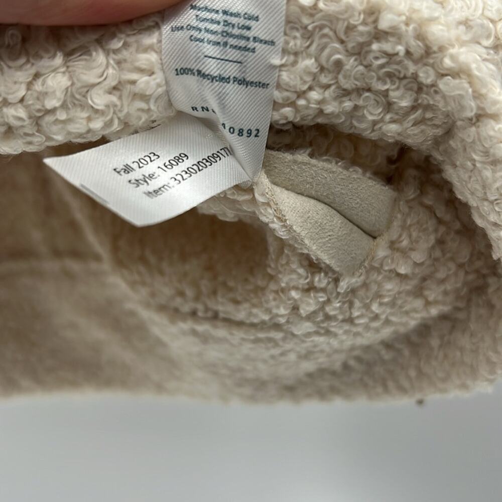 Marine Layer Women's Quebec Sherpa Vest - Natural - Medium - New with tags - Picture 5 of 6